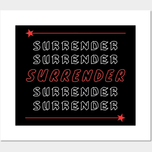 Surrender | Christian Saying Posters and Art